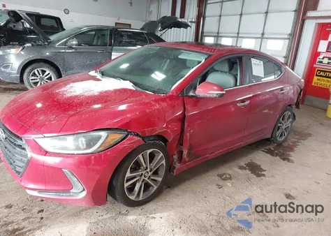2017 Hyundai Elantra Limited from USA, damaged, VIN 5NPD84LF2HH174264